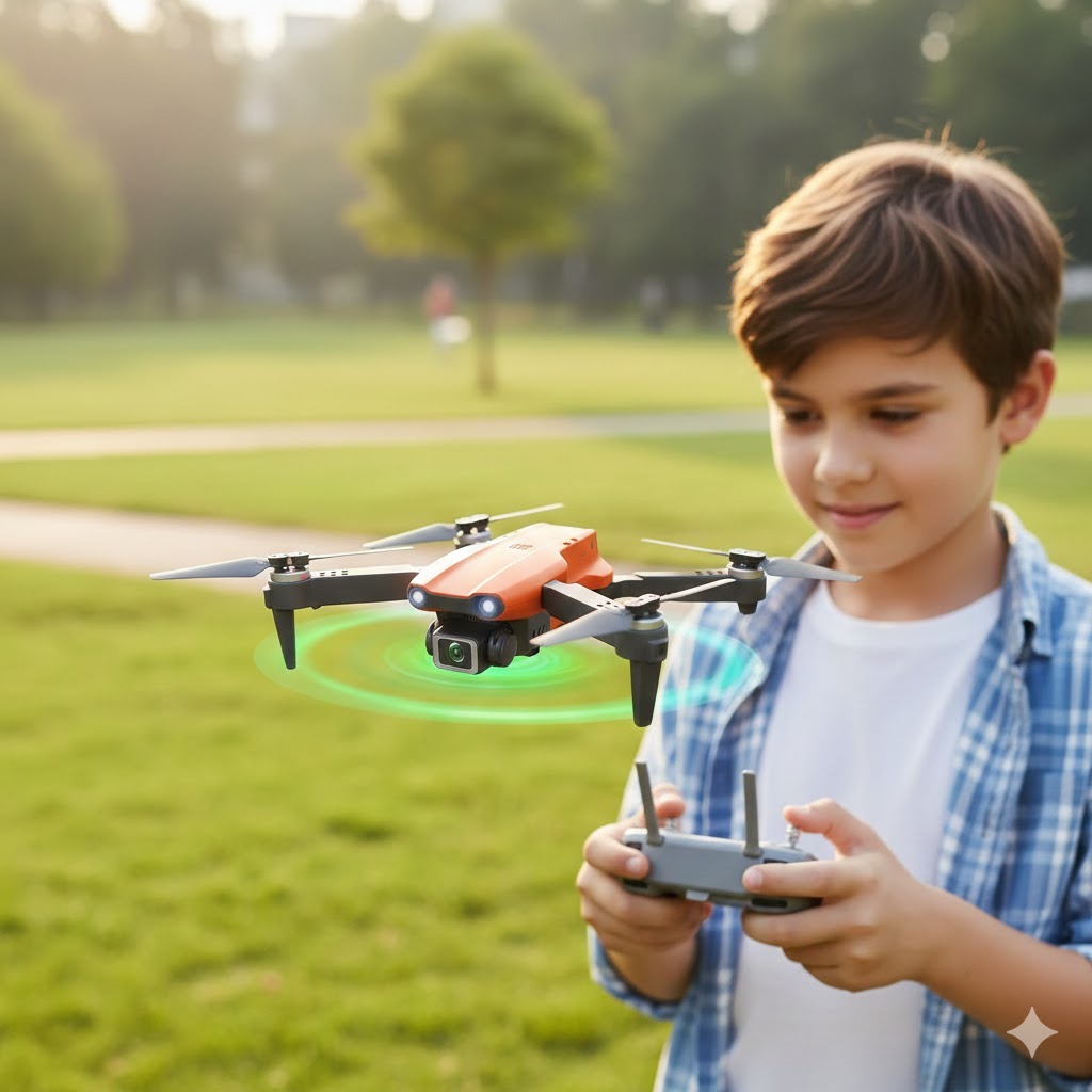 Drone Télécommandé avec Stabilisation Automatique Dual Caméras