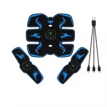 Stimulateur Musculaire EMS Abdominal – Ceinture Électrique Rechargeable | 6 Modes, 9 Intensités, Mixte