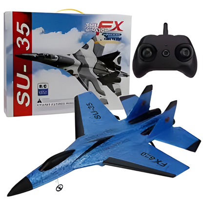 Avion Télécommandé FX620 SU-35 / SU-57 – 2CH 2,4GHz | Léger, Anti-Choc EPP, Portée 120m