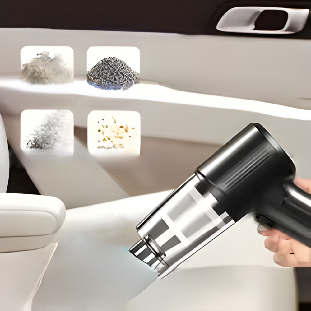 Aspirateur Voiture Sans Fil 80W – Aspiration & Soufflage Haute Puissance
