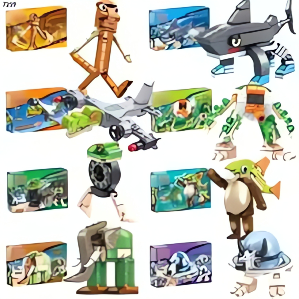 Mini Blocs de Construction Éducatifs – Développement Créatif & Cognitif (les 8 boîtes)