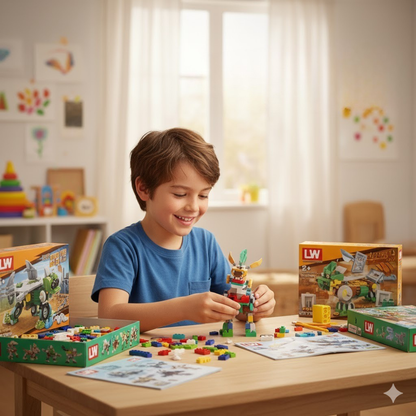 Mini Blocs de Construction Éducatifs – Développement Créatif & Cognitif (les 8 boîtes)