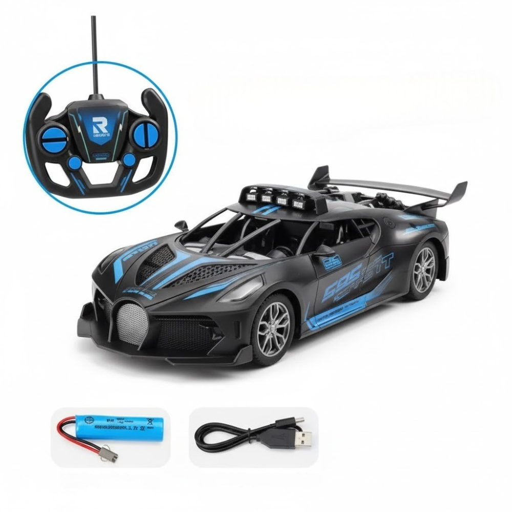 Voiture Télécommandée 1:18 – Drift & Conduite Facile | Batterie Rechargeable + Télécommande