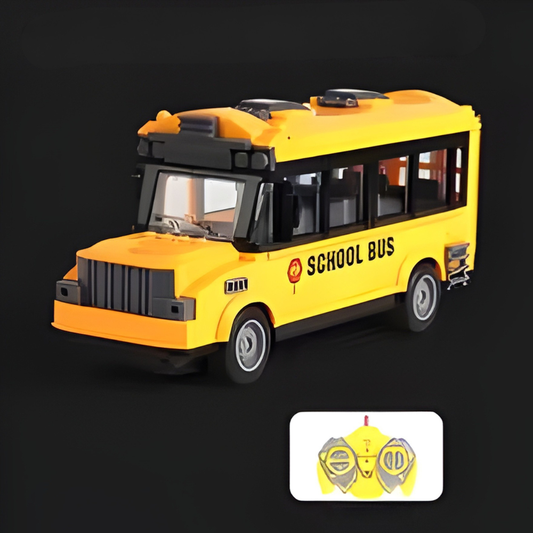 Bus Télécommandé  avec Portes Ouvrantes & Lumières –  Modèles Scolaire / Ambulance / Touristique