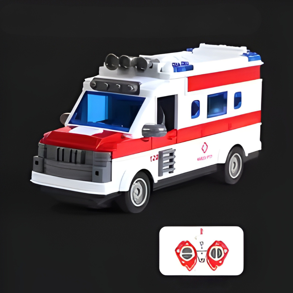 Bus Télécommandé  avec Portes Ouvrantes & Lumières –  Modèles Scolaire / Ambulance / Touristique