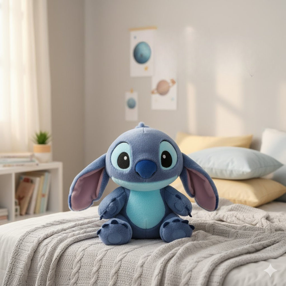 Peluche Stitch et Angel 30-35cm – Ultra-Douce & Fidèle au Personnage.