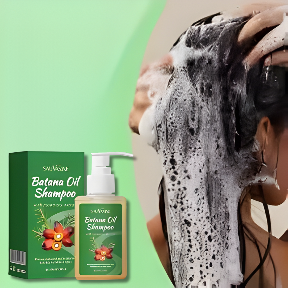 Shampooing à l’Huile de Batana SAUVASINE – Croissance, Réparation & Nutrition du Cuir Chevelu