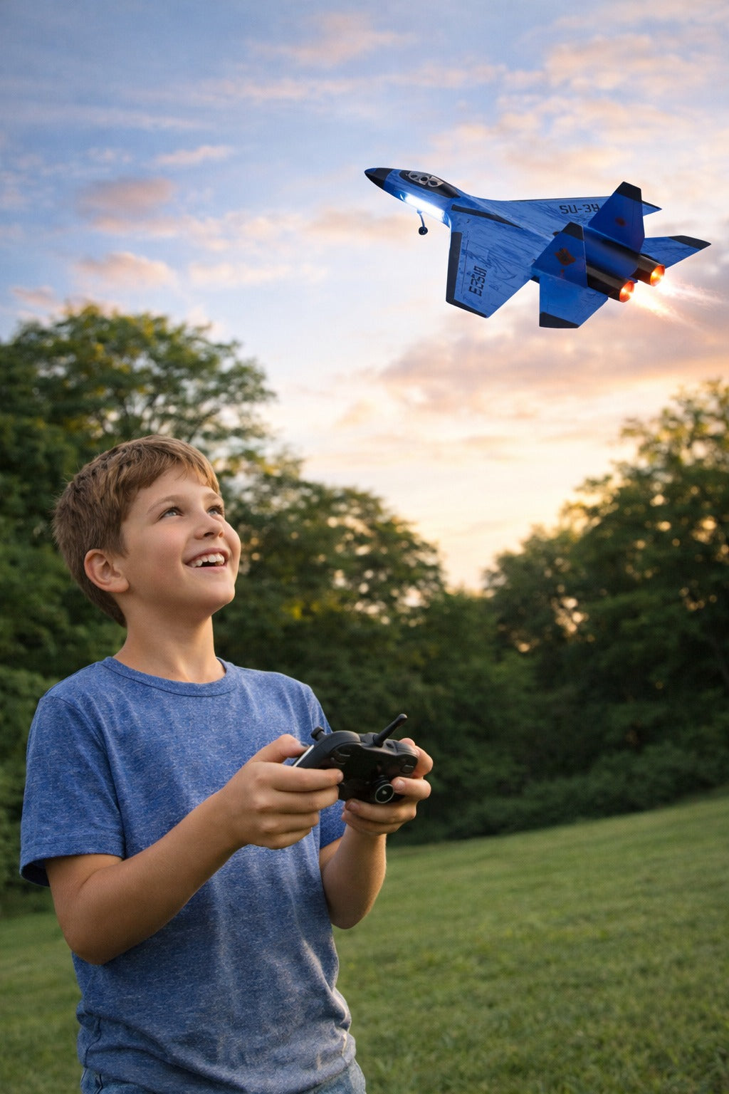 Avion Télécommandé FX620 SU-35 / SU-57 – 2CH 2,4GHz | Léger, Anti-Choc EPP, Portée 120m